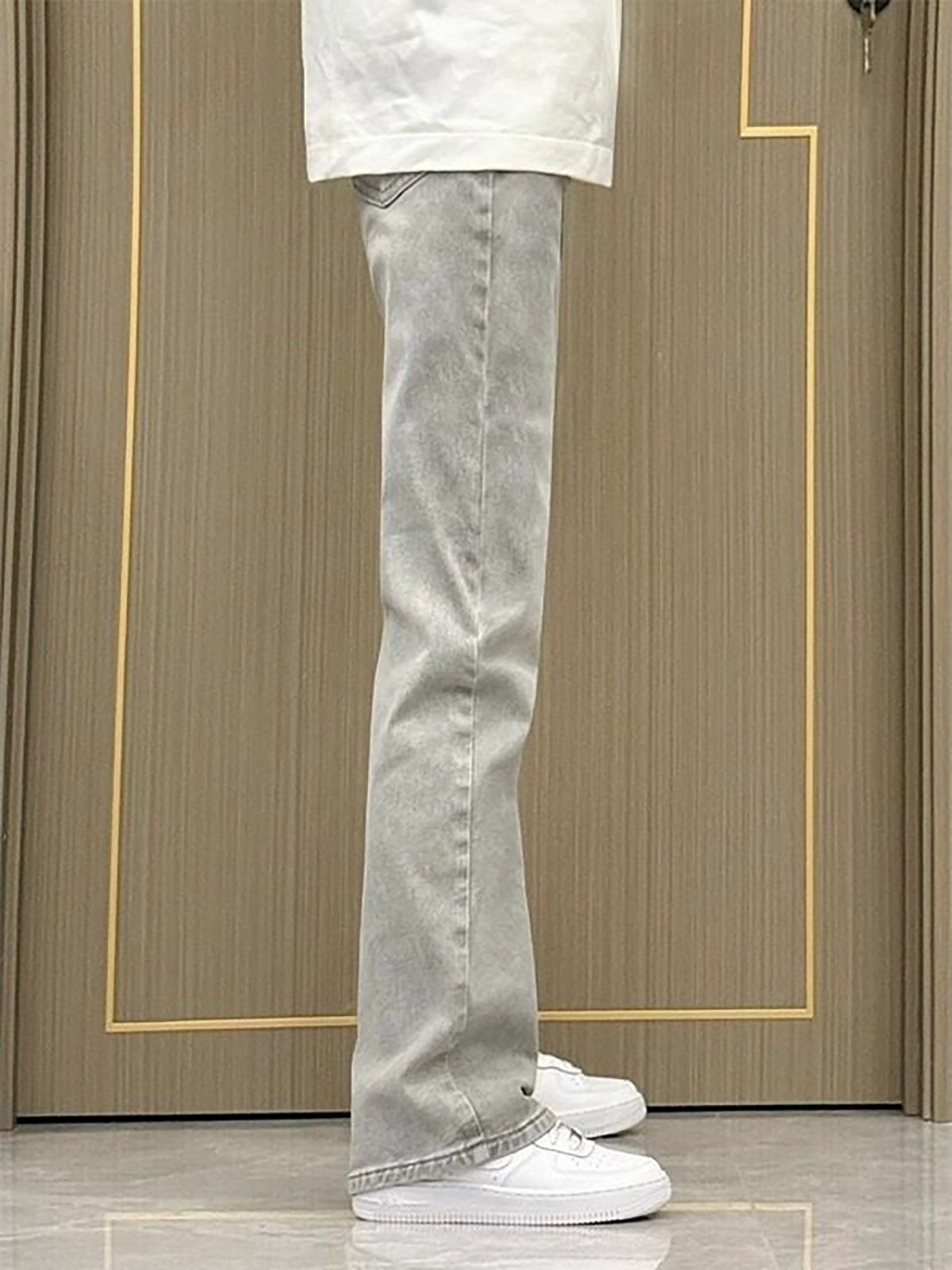 Smoke Grey Straight Leg Slim F - огляд і ціна Men'S Fashion Grey Jeans